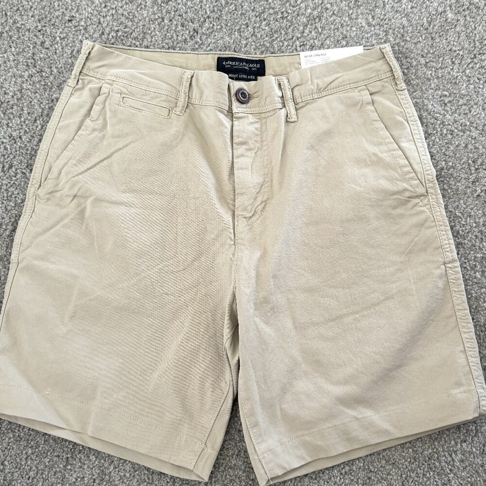 American Eagle N(e)xt Flex kahki shorts size 30